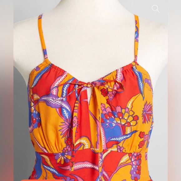 Modcloth Jumpsuit For The Love Of Festival Season Size 0 NWT B39 - Picture 3 of 8